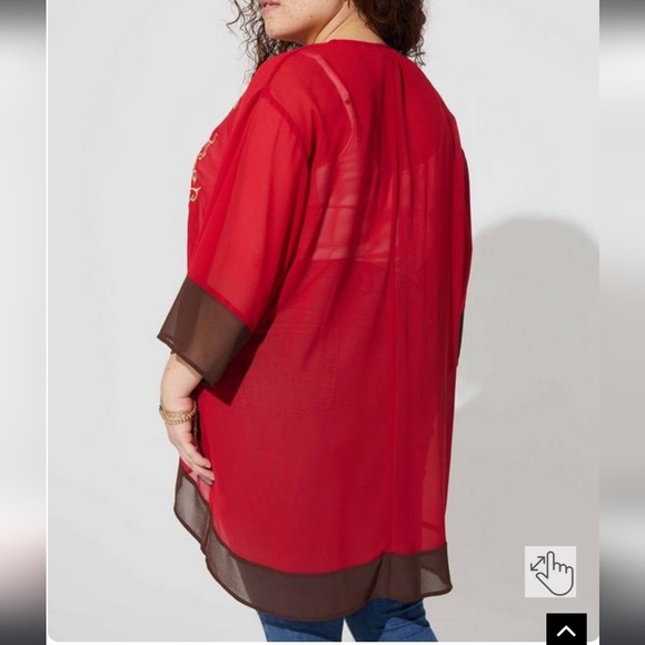 Torrid Star Wars Queen Amidala Chiffon Kimono, size 2. New and never worn! - Picture 3 of 8